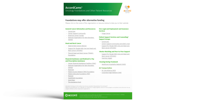 Alternative Funding Information