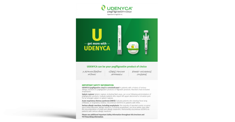 UDENYCA Overview Brochure for HCPs